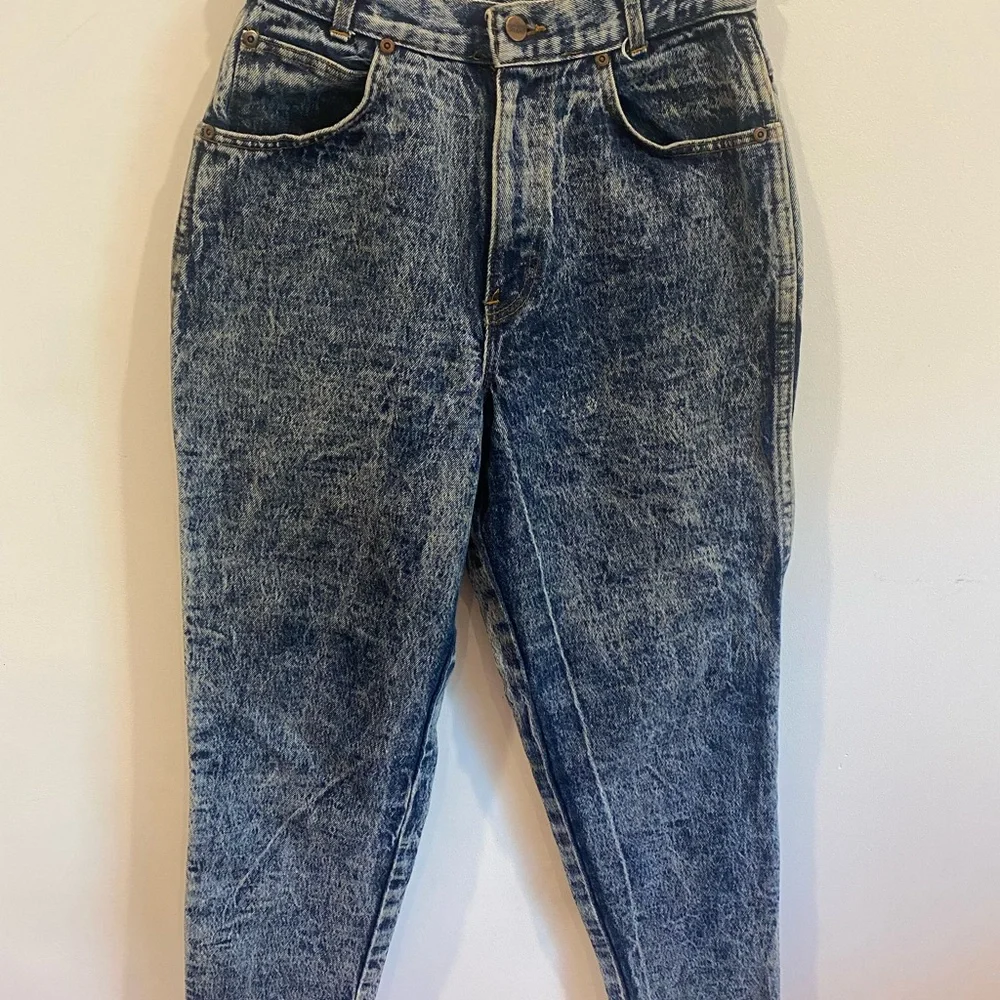 Vintage 1980's Chic Women's‎ High Waisted Acid Wash Jeans Size 10 Petite